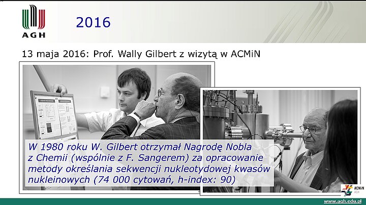 slajd prezentacji podsumowującej 10 lat działalności ACMiN